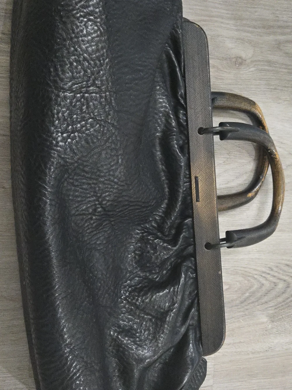 Vintage Gucci Pebbled Leather Doctor Bag Top Handle Satchel